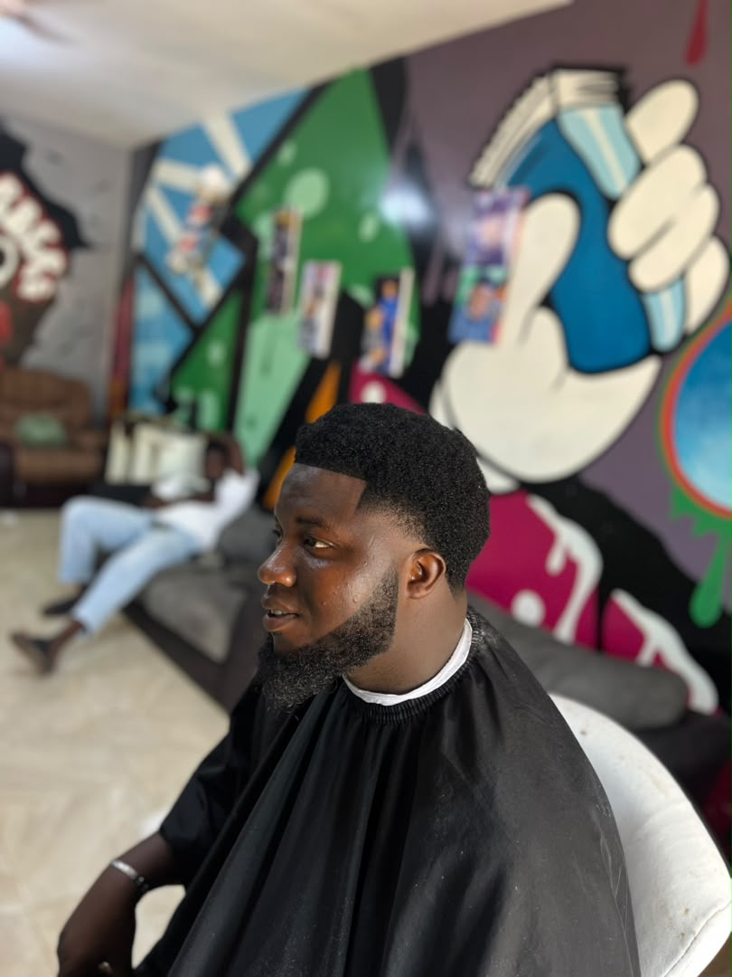 Mid taper haircut